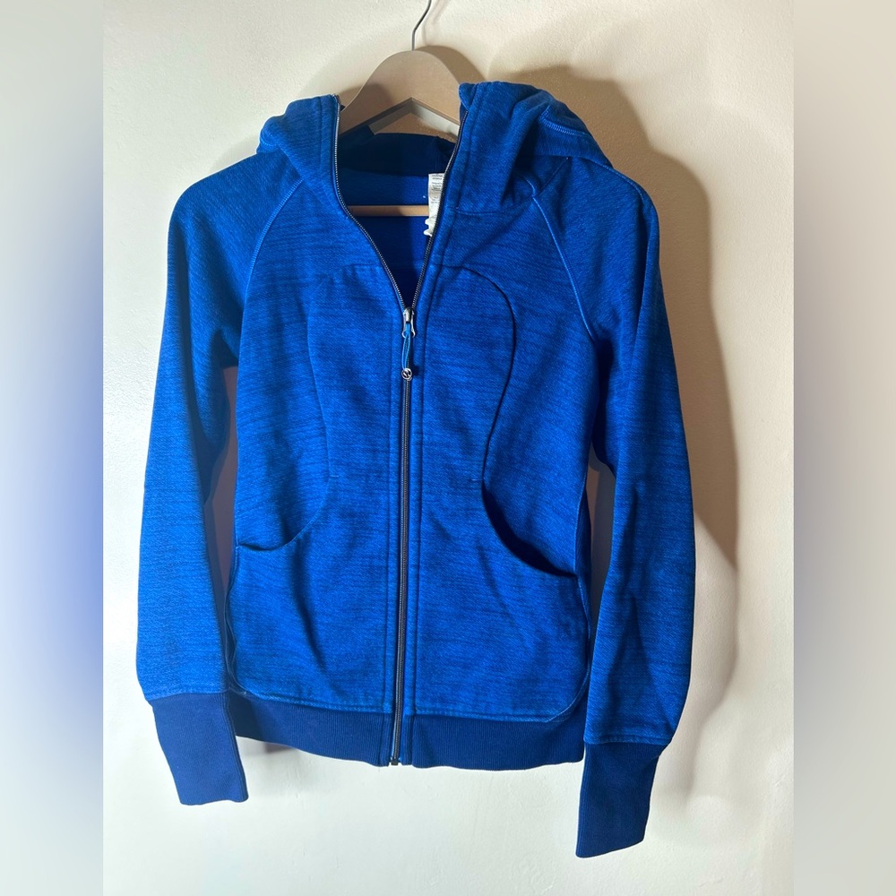 Lululemon Royal blue scuba hoodie